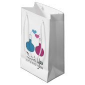 Science of Love Wedding Gift Bag Klein Cadeauzakje (Voorkant Gekanteld)
