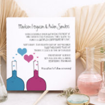 Science of Love Wedding Invite