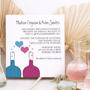 Science of Love Wedding Invite Kaart