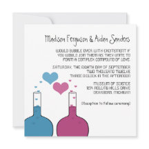 Science of Love Wedding Invite