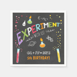 Science Paper Napkin Experiment Lab Verjaardagsfee Servetten