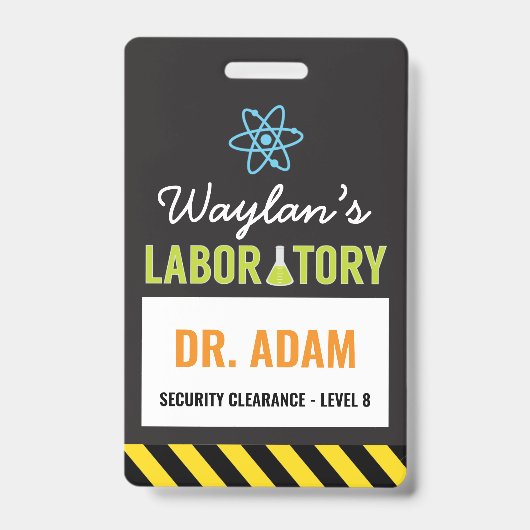 Science Party ID Badge Wetenschapper Badge (Voorzijde)