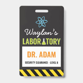 Science Party ID Badge Wetenschapper Badge
