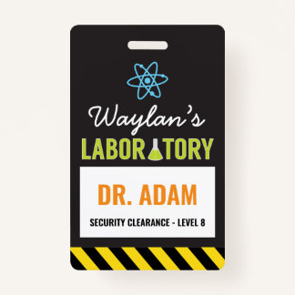 Science Party ID Badge Wetenschapper Badge