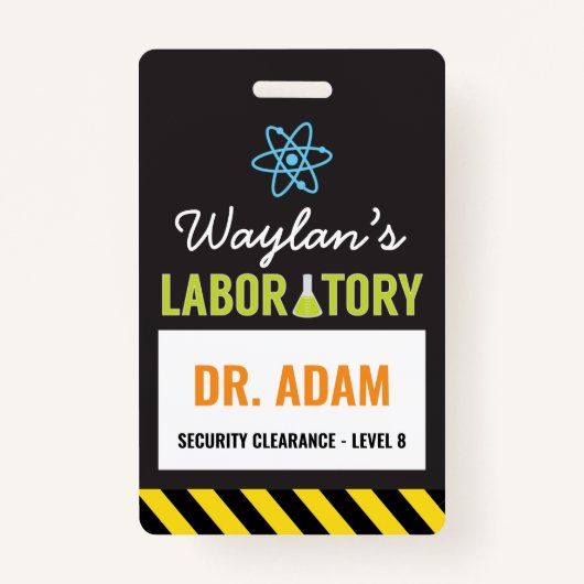 Science Party ID Badge Wetenschapper Badge (Voorkant)