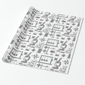 Science Pattern Cadeaupapier (Uitgerold)