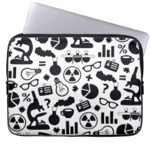 Science Pattern zwart op wit