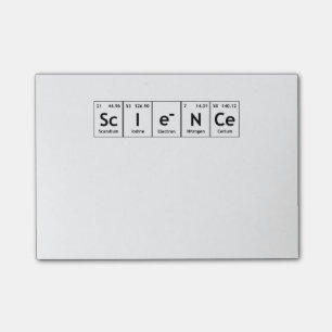ScIeNCe Periodic Table Elements Word Chemistry Post-it® Notes