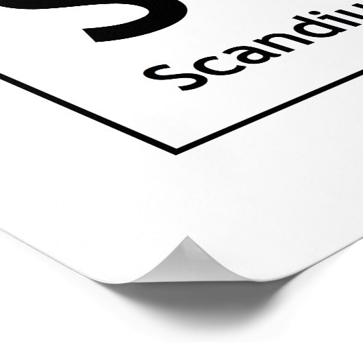 ScIeNCe Periodic Table Elements Word Chemistry Poster (Hoek)