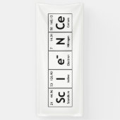 ScIeNCe Periodic Table Elements Word Chemistry Spandoek (Verticaal)