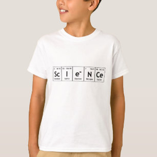 ScIeNCe Periodic Table Elements Word Chemistry T-shirt