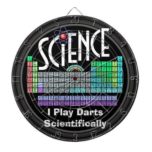 Science Periodic Table of Elements Dartboard Dartbord (Voorkant)
