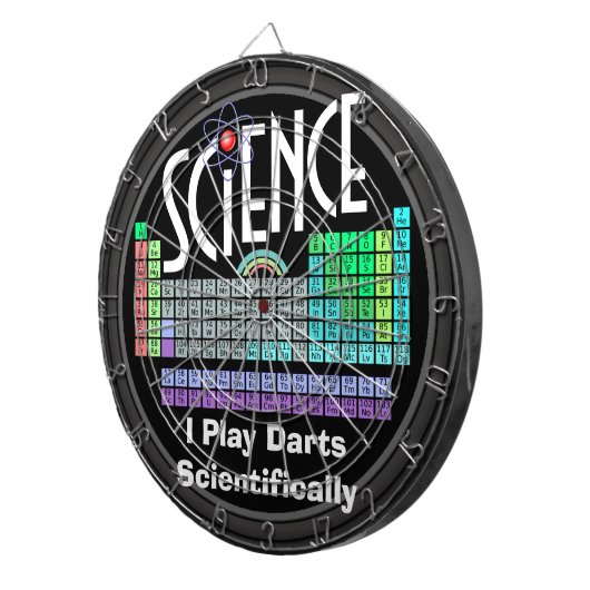 Science Periodic Table of Elements Dartboard Dartbord (Voorkant Rechts)