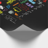 Science Physic Wiskunde Chemistry Biology Astronom Cadeaupapier (Hoek)