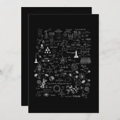 Science Physic Wiskunde Chemistry Biology Astronom Feestdagenkaart (Voorkant / Achterkant)