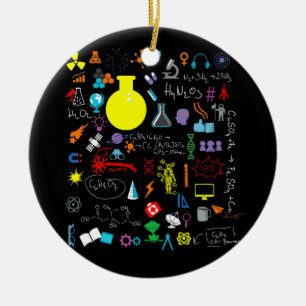 Science Physic Wiskunde Chemistry Biology Astronom Keramisch Ornament