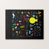 Science Physic Wiskunde Chemistry Biology Astronom Legpuzzel (Horizontaal)