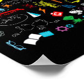 Science Physic Wiskunde Chemistry Biology Astronom Poster (Hoek)