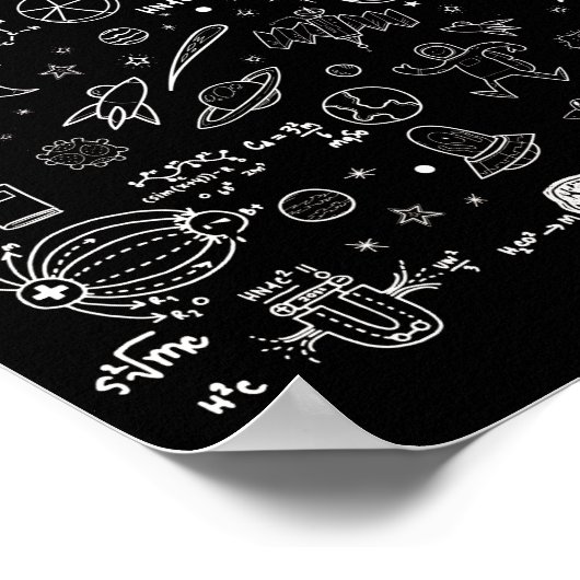 Science Physic Wiskunde Chemistry Biology Astronom Poster (Hoek)