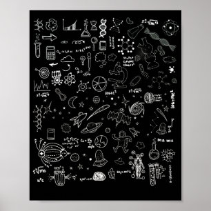 Science Physic Wiskunde Chemistry Biology Astronom Poster