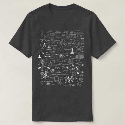 Science Physic Wiskunde Chemistry Biology Astronom T-shirt (Design voorkant)