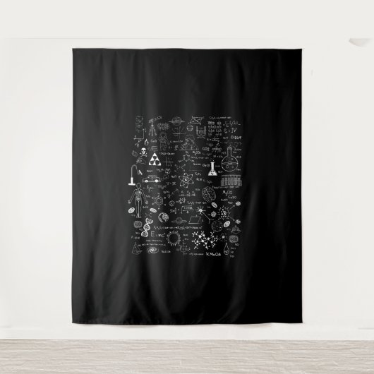 Science Physic Wiskunde Chemistry Biology Astronom Wandkleed (Voorkant)