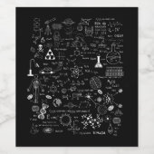 Science Physic Wiskunde Chemistry Biology Astronom Wijn Etiket (Enkel label)