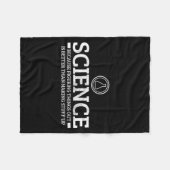 Science Physics Chemistry Nerd Funny Saying Scient Fleece Deken (Voorkant (Horizontaal))