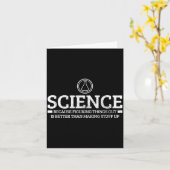 Science Physics Chemistry Nerd Funny Saying Scient Kaart (Gele Bloem)