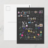 Science Physics Wiskunde Chemistry Biology Astrono Briefkaart (Voorkant / Achterkant)