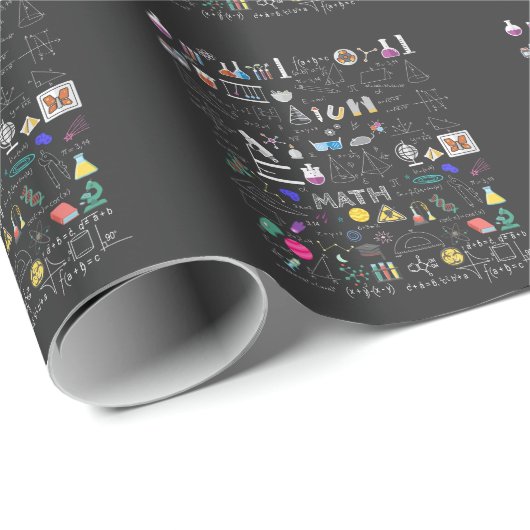 Science Physics Wiskunde Chemistry Biology Astrono Cadeaupapier (Rol Hoek)