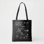 Science Physics Wiskunde Chemistry Biology Astrono Tote Bag<br><div class="desc">Het perfecte cadeautje als je scheikunde leert of als wetenschapper op school of universiteit. Een grappige Science Apparel.</div>