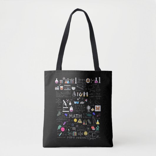 Science Physics Wiskunde Chemistry Biology Astrono Tote Bag (Voorkant)