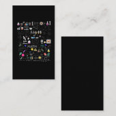 Science Physics Wiskunde Chemistry Biology Astrono Visitekaartje (Voorkant / Achterkant)