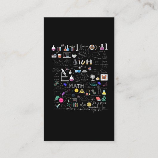 Science Physics Wiskunde Chemistry Biology Astrono Visitekaartje (Voorkant)