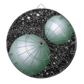 Science Planets Planetary Geeky Gift Dart Board Dartbord (Voorkant)