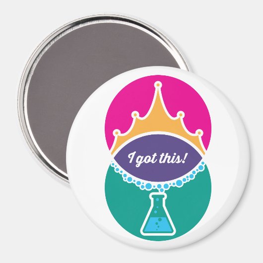 Science Princess (Bold) Magnet (Voorkant / Achterkant)