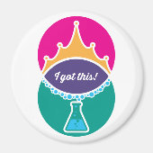 Science Princess (Bold) Magnet (Voorkant)
