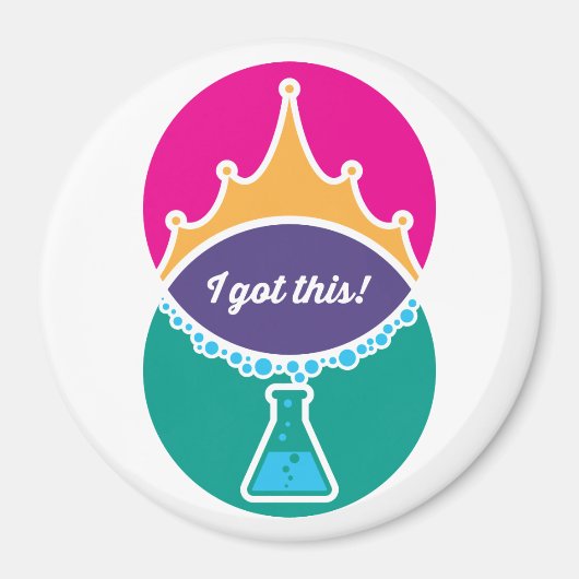 Science Princess (Bold) Magnet (Voorkant)
