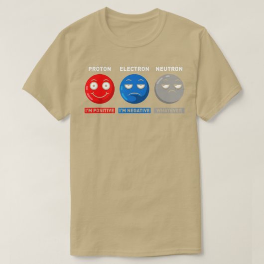 Science Proton Electron Neutron for Chemistry Phys T-shirt (Design voorkant)