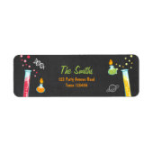 Science Return Address Label Experiment Lab Party (Voorkant)