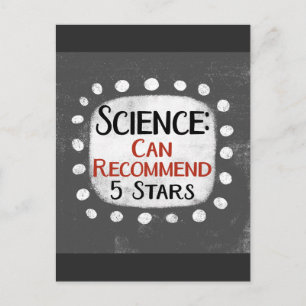Science Review 5 sterren Briefkaart