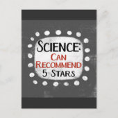 Science Review 5 sterren Briefkaart (Voorkant)