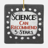 Science Review 5 sterren Ornament (Achterkant)