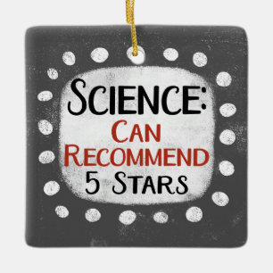 Science Review 5 sterren Ornament