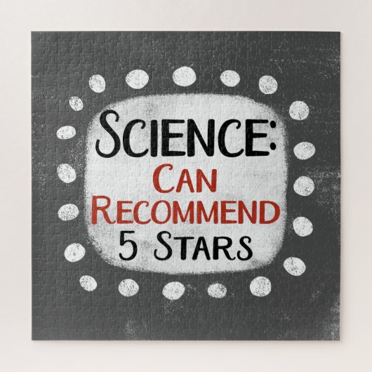 Science Review 5 sterren puzzel (Verticaal)