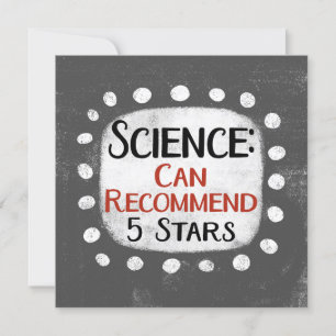 Science Review 5 sterren Wenskaart Kaart