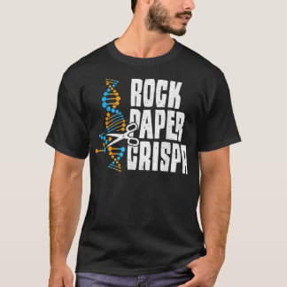 Science Rock Paper Crispr Engineer Sayings  T-shirt
