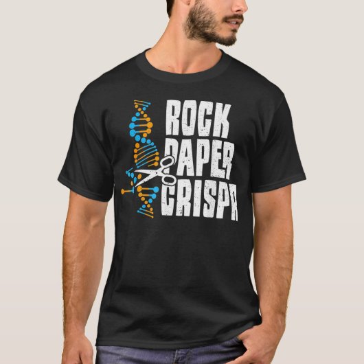 Science Rock Paper Crispr Engineer Sayings  T-shirt (Voorkant)