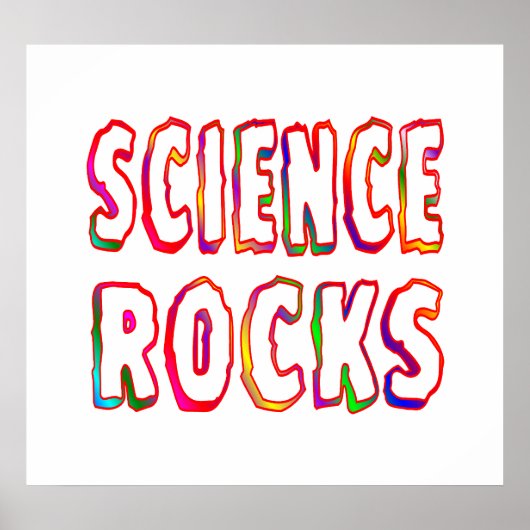Science Rocks Poster (Voorkant)
